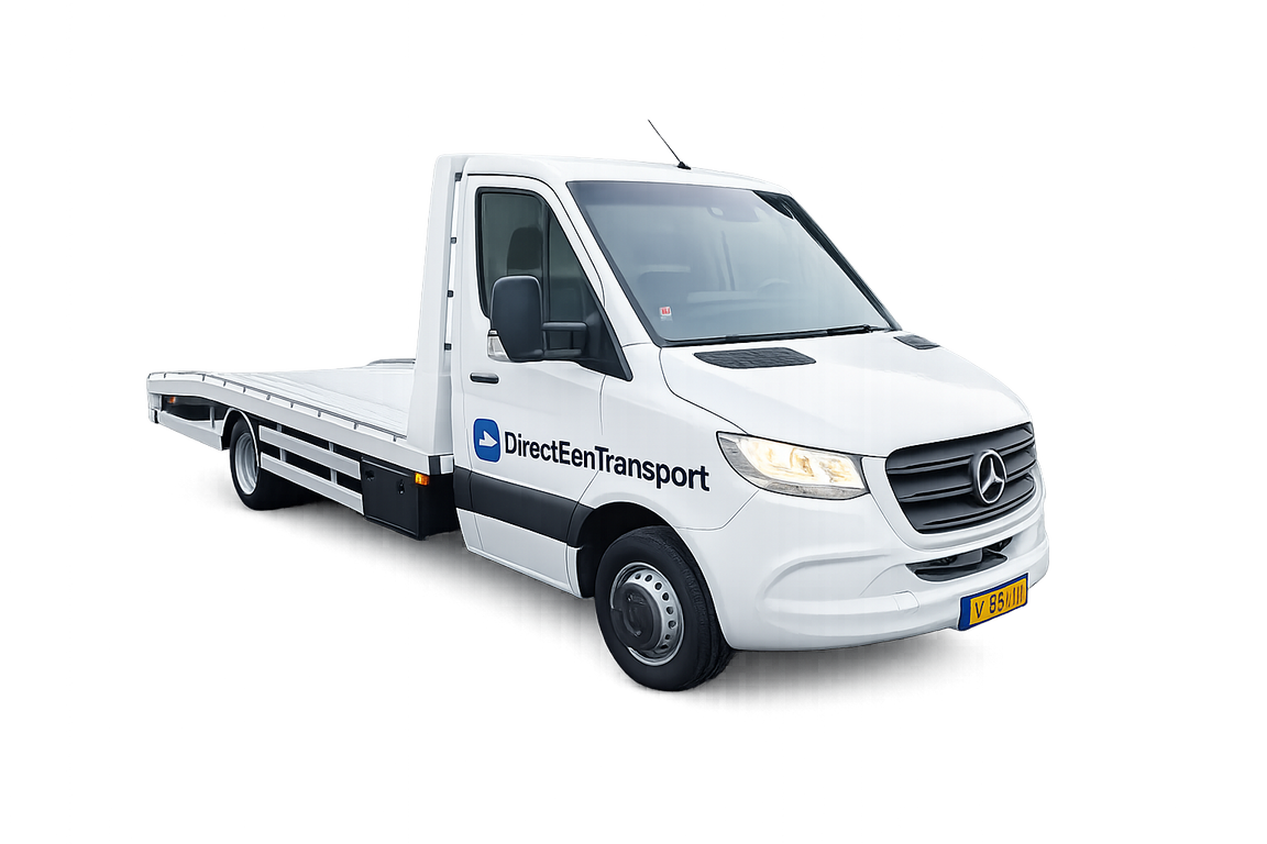 Oprijwagen die een auto ophaalt